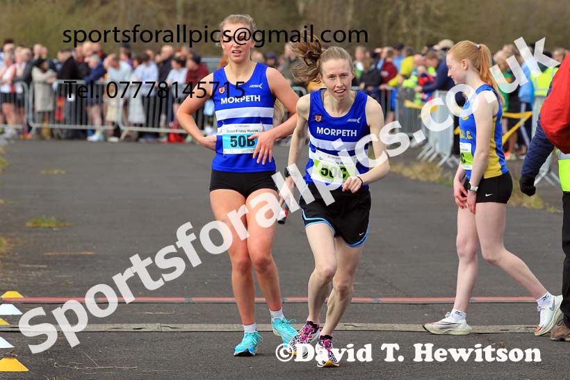 Senior womens 2023 Elswick Harriers Road Relays, Albamarle Barrack Airfield, Ouston, Northumberland. Photo: David T. Hewitson/Sports for All Pics